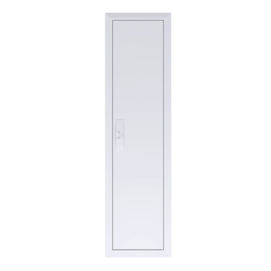 FZ181F - Blendrahmen mit Tür Hager univers 350×1300×12mm IP30 weiss für FW81U..