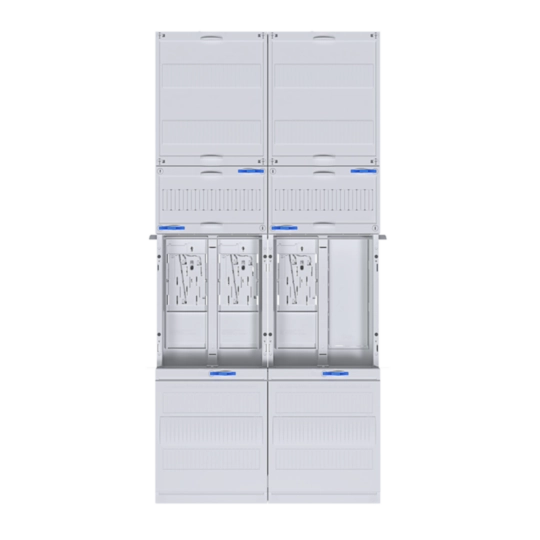ZK3EZ18N - Komplettfeld, univers Z, 1050mm, 3 Zählerplätze, eHz, DSS,2-feld, Ausf. VEW-Saar