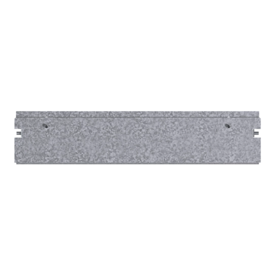 BKG400806 - Endstück für Brüstungskanal, Unterflurkanal Boden geschlossen BKB/BKG 400x80 mm