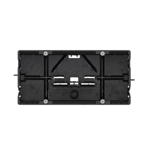 GLS55002 - Inbouwdoos dubbel, 69x140x52 mm C-profiel, zwart