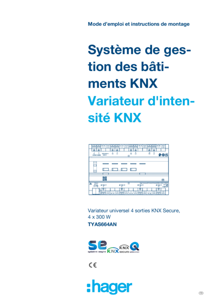 Afbeelding Technisch -handleiding fr-FR 2024-10-31 | Hager Belgium