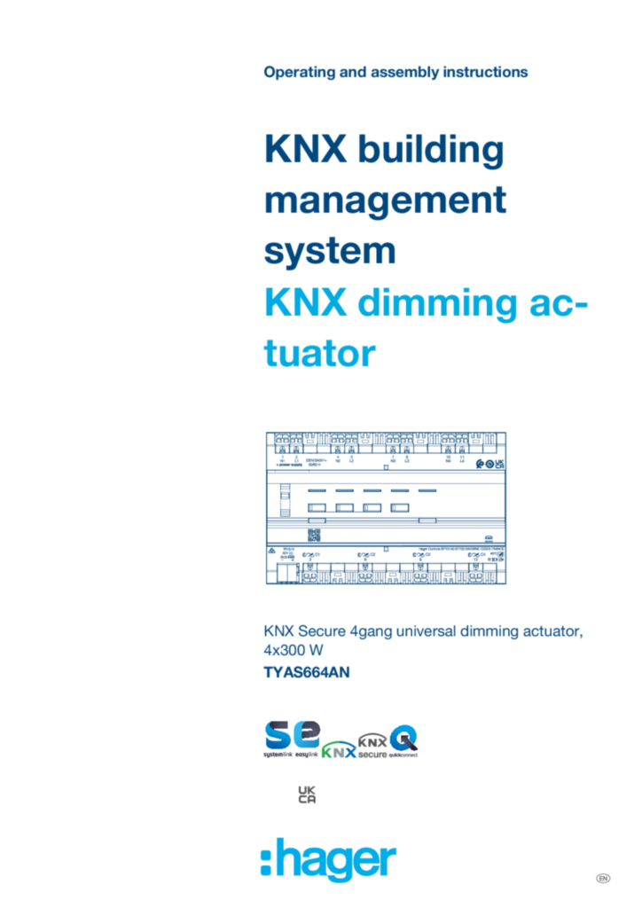 Obrázek Návod k použití en-GB 2024-10-31 | Hager