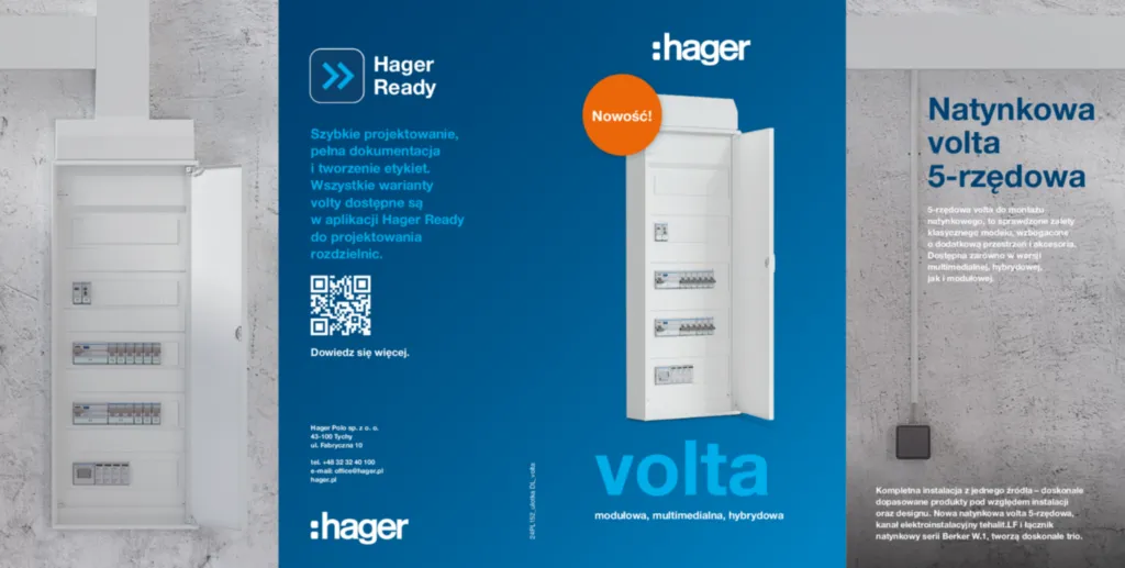 Zdjęcie ulotka volta | Hager Polska