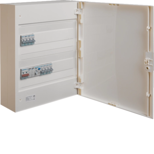 VBE88101PSPD - Vega,2Row,5/8 WAY SPLIT LOAD CU,P/DOOR,2P ISOLATOR,SPD,1xRCD,2x6A LIGHTING RCBOs