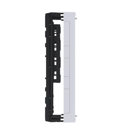 UE31E0A - Baustein, universN, 450x250mm, für Sammelschienensystem 60mm, 4 polig, waager.
