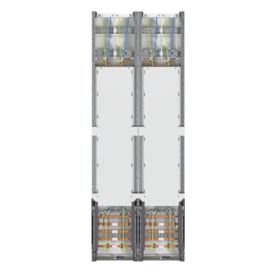 ZK53X7 - Komplettfeld, Zählerfeld, univers Z, 4 Zählerplätze, 3-polig, H=1350mm, 2-feldig