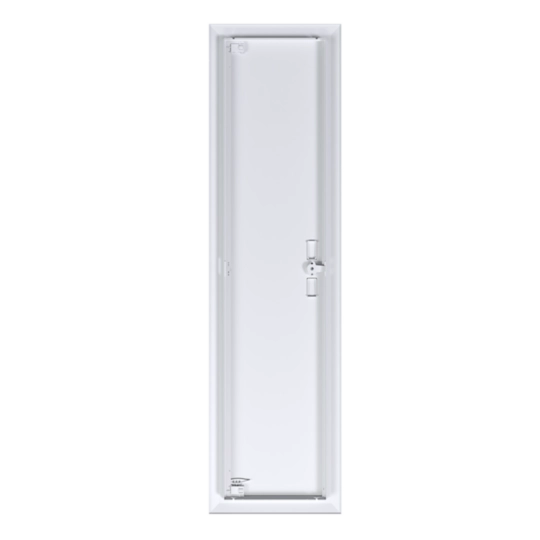 FZ181F - Blendrahmen mit Tür Hager univers 350×1300×12mm IP30 weiss für FW81U..