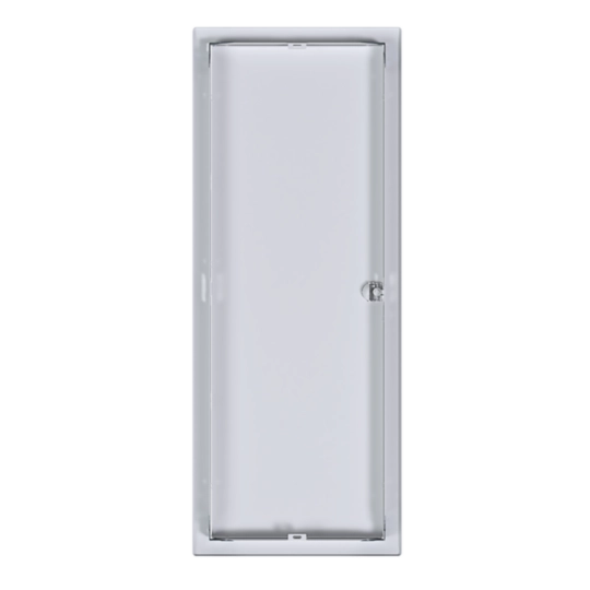 VZ105N - Blendrahmen mit Tür Hager volta 5-reihig 348×880×9mm IP30 reinweiss