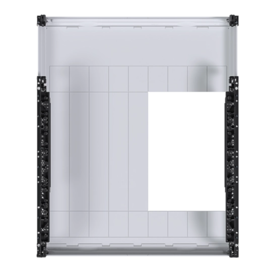 UE42B8N - univers N Podzespół rozstaw 60mm 3-pol. 8xNH00 listwowe 600x500mm odpływ góra