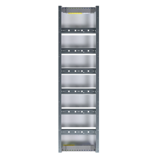ZU26KS - Verteilerfeld, univers Z, Höhe 900mm, 6-reihig, 1-feldig, PE/N waagerecht
