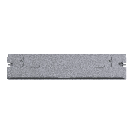 BKG400806 - Endstück für Brüstungskanal, Unterflurkanal Boden geschlossen BKB/BKG 400x80 mm