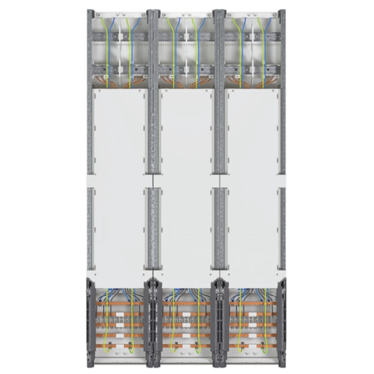 ZL53W8N - Komplettfeld, univers Z, 1350mm, 6 Zählerplätze, 3-feldig, mit Zählersteckklemme