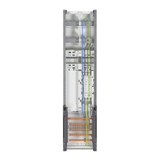 ZH3EL27 - Komplettfeld, Zählerfeld, univers Z, 1 Zählerplatz, BKE-I, H=1050mm, 1-feldig