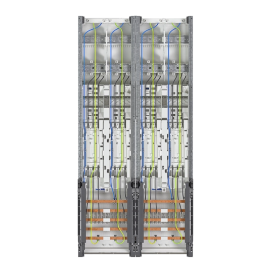 ZK3EL24 - Komplettfeld, univers Z, eHZ, H=1050mm, 4 ZPL., 2-feld, NRW, SH, HH, MV, Avacon