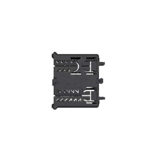 GLS55002 - Inbouwdoos dubbel, 69x140x52 mm C-profiel, zwart
