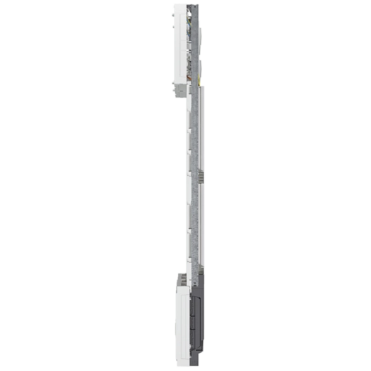 ZK53X7 - Komplettfeld, Zählerfeld, univers Z, 4 Zählerplätze, 3-polig, H=1350mm, 2-feldig