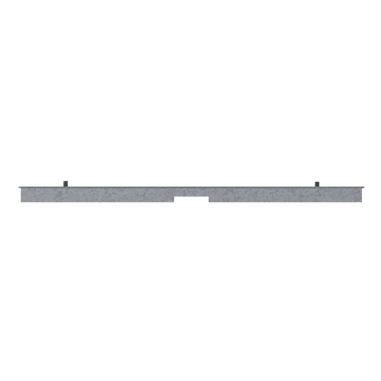 BKG400806 - Endstück für Brüstungskanal, Unterflurkanal Boden geschlossen BKB/BKG 400x80 mm