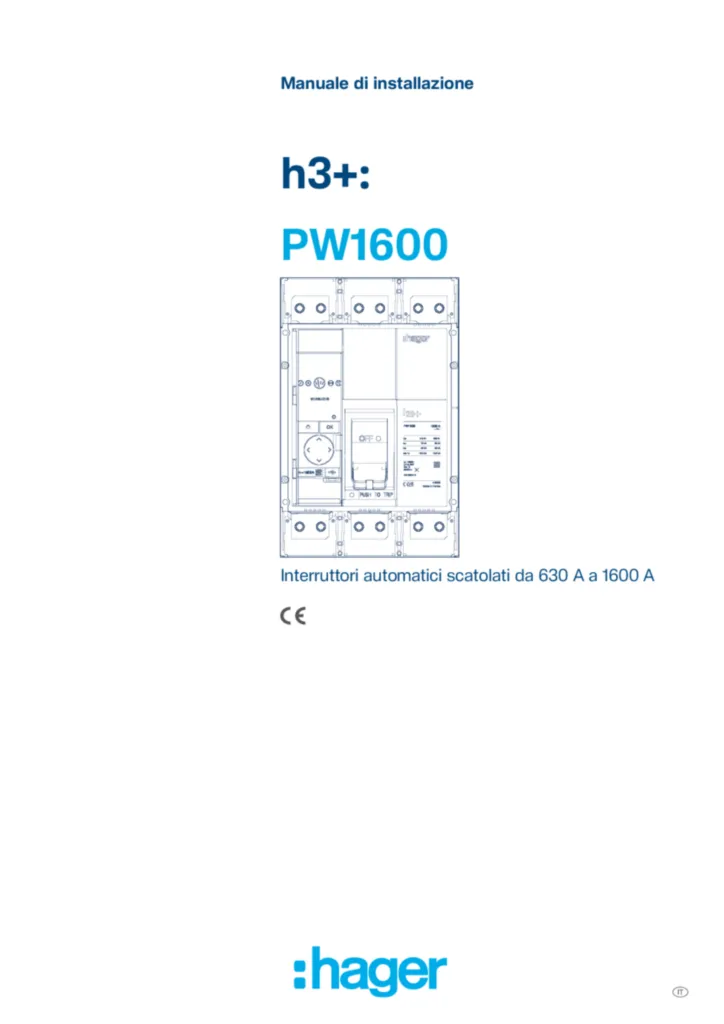 Immagine Manuale di installazione | Hager Italia