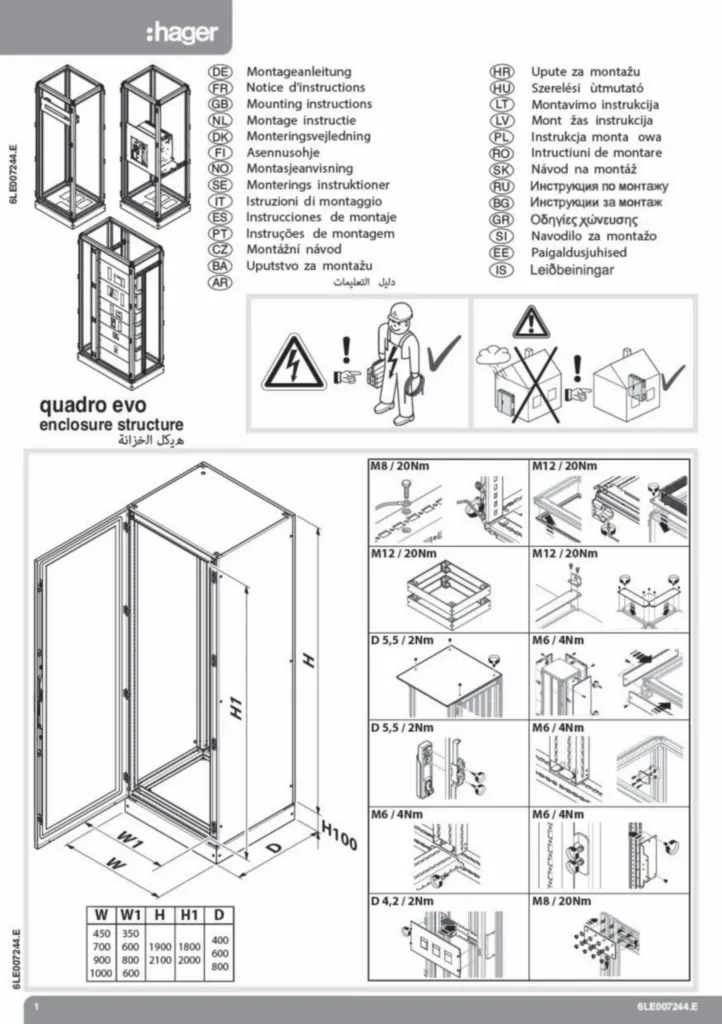 Immagine Manuale di istruzioni International 2024-12-04 | Hager Italia