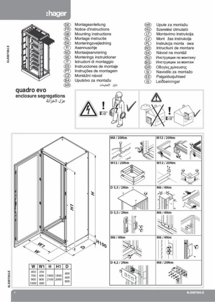 Immagine Manuale di istruzioni International 2024-12-04 | Hager Italia