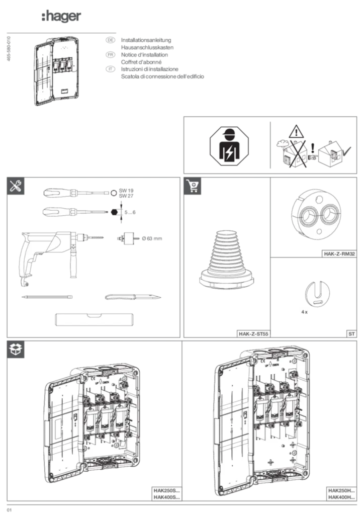 Image Mode d'emploi de-CH, fr-CH, it-CH 2024-07-25 | Hager Suisse