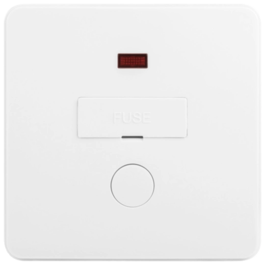WGDR13N - 13A fused w/ neon+flex outlet