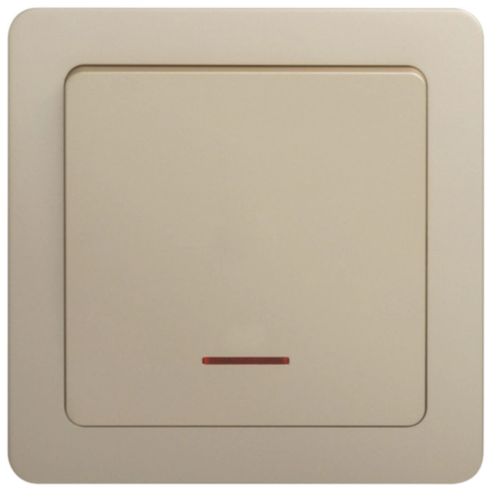 WGCXL2D12NEG - 20AX 1G 2W DP SWITCH W/ LED, Elegant Gold