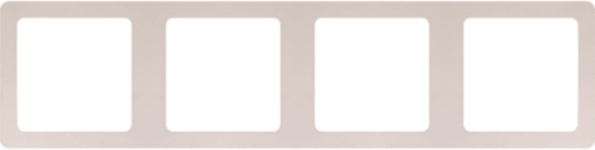 WGCCH4EG - 4G multi-gang frame (horizontal);eg