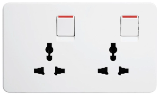 WGDS216IS - 16A 2 GANG SWITCHED UNIVERSAL SOCKET