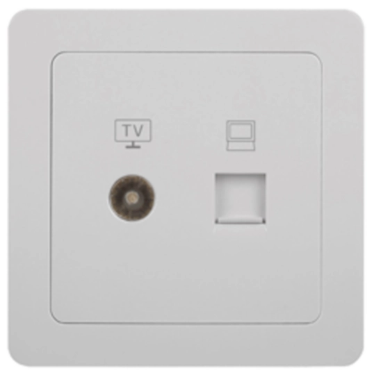 WGCT2TVRJ5 - TV + RJ45 cat5e outlet