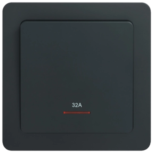 WGCXR32D1KB - 32A DP SWITCH W/ LED, KB