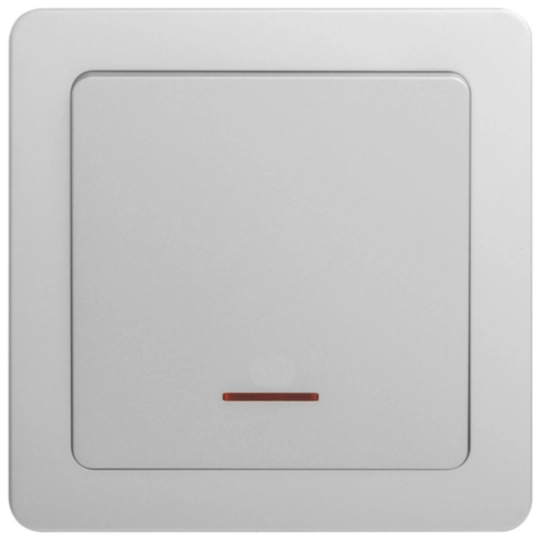 WGCXL2D12NAS - 20AX 1G 2W DP SWITCH W/ LED, Aurora Silver