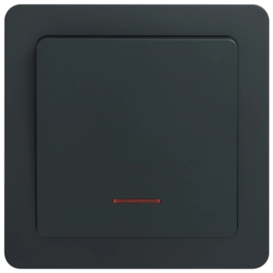 WGCXL2D12NKB - 20AX 1G 2W DP SWITCH W/ LED, Knight black