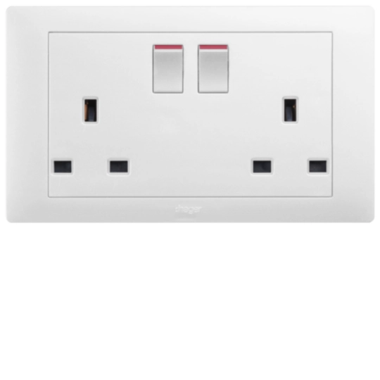 WGMS213SAS - 13A TWIN SWITCHED SOCKET, AS