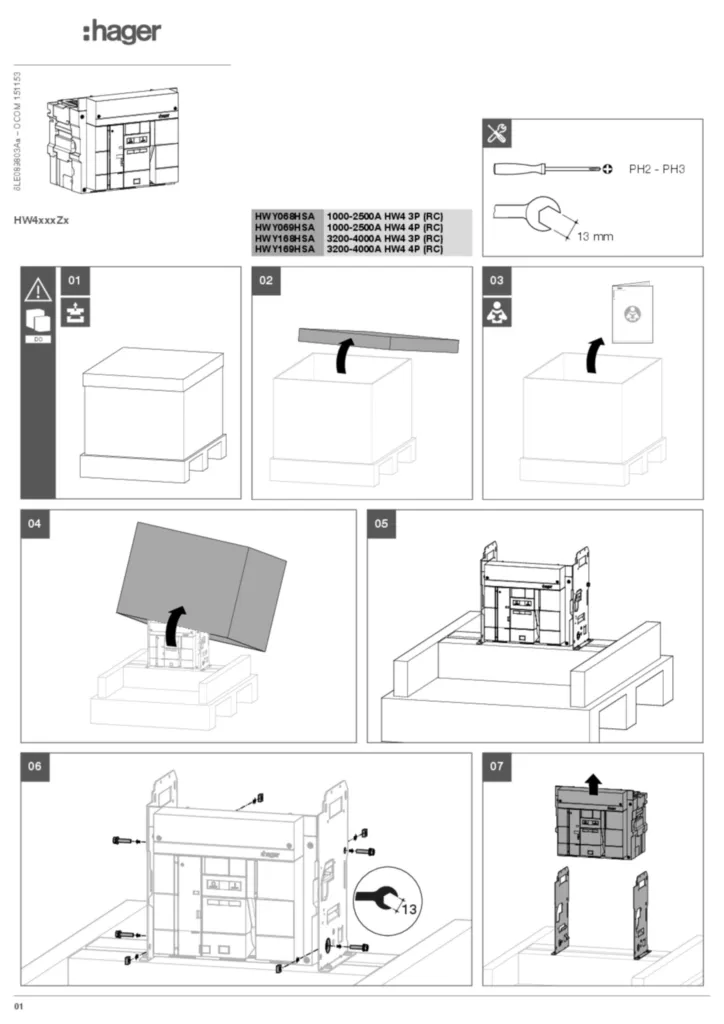 Image Manuel d'installation rapide | Hager France