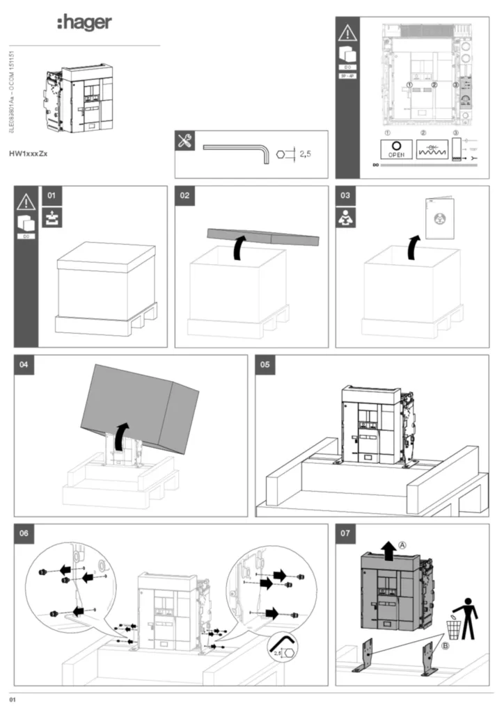 Image Manuel d'installation rapide | Hager France