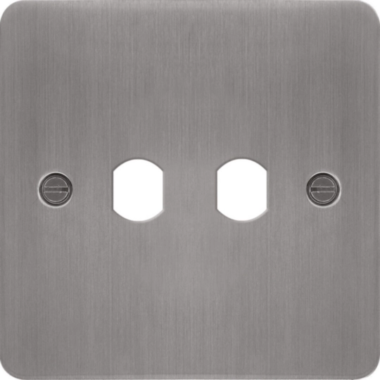 WFDRP2BSKIT - 2G Dimmer Switch Plate Kit Brushed Steel