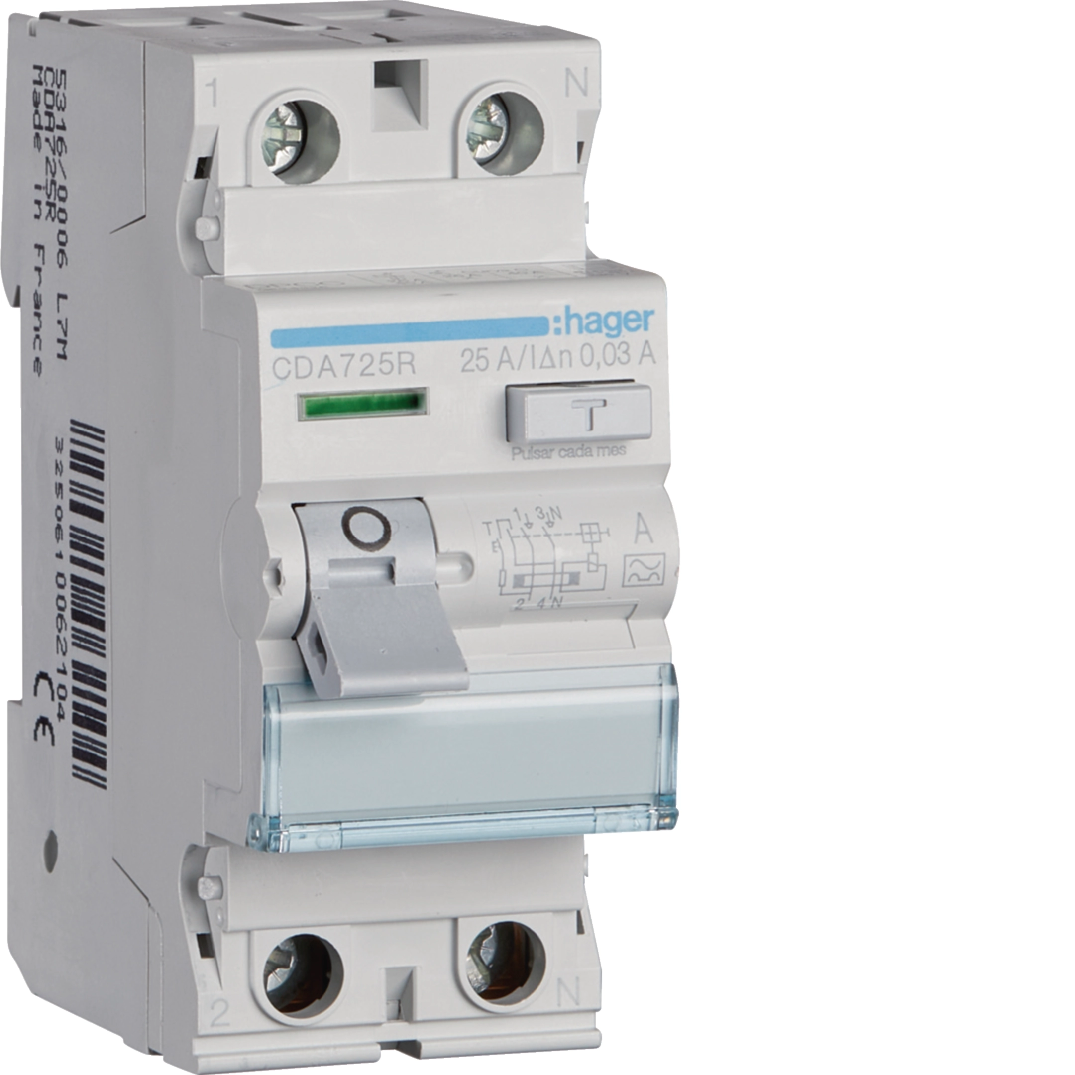 FI-Automat CDA 425 C 25A 30mA HAGER 3LN (Gebraucht) in Algetshausen für FI-Automat CDA 425 C 25A 30mA HAGER 3LN (Gebraucht) in Algetshausen für