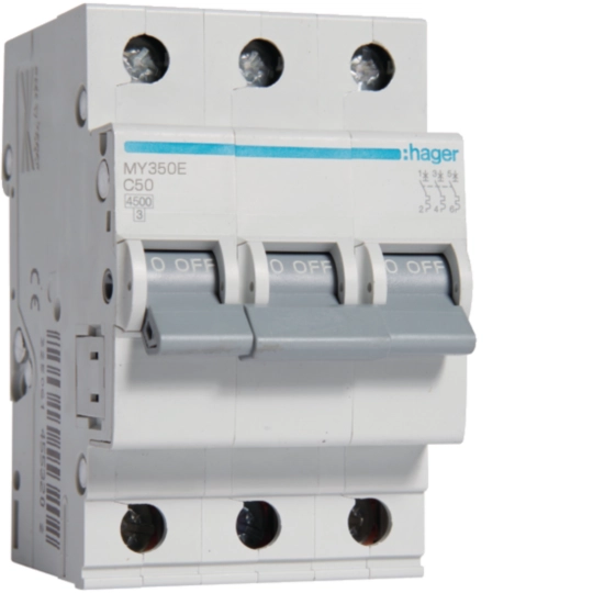 MY350E - MCB 3P 4.5kA C-50A 3M