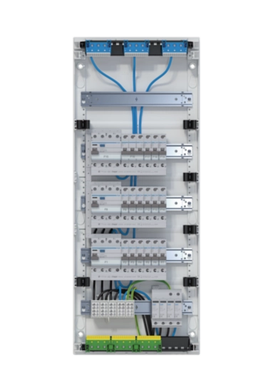 VA60BV1 - Kleinv.,volta,APV,5x12PLE,IP30,bestückt u. verdrahtet,3 FI-Kreise,Übersp.ableit