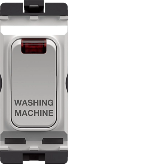 WMGSDP2N/WM - 20A 1 Way Double Pole Switch with LED Indicator Marked 'WASHING MACHINE'