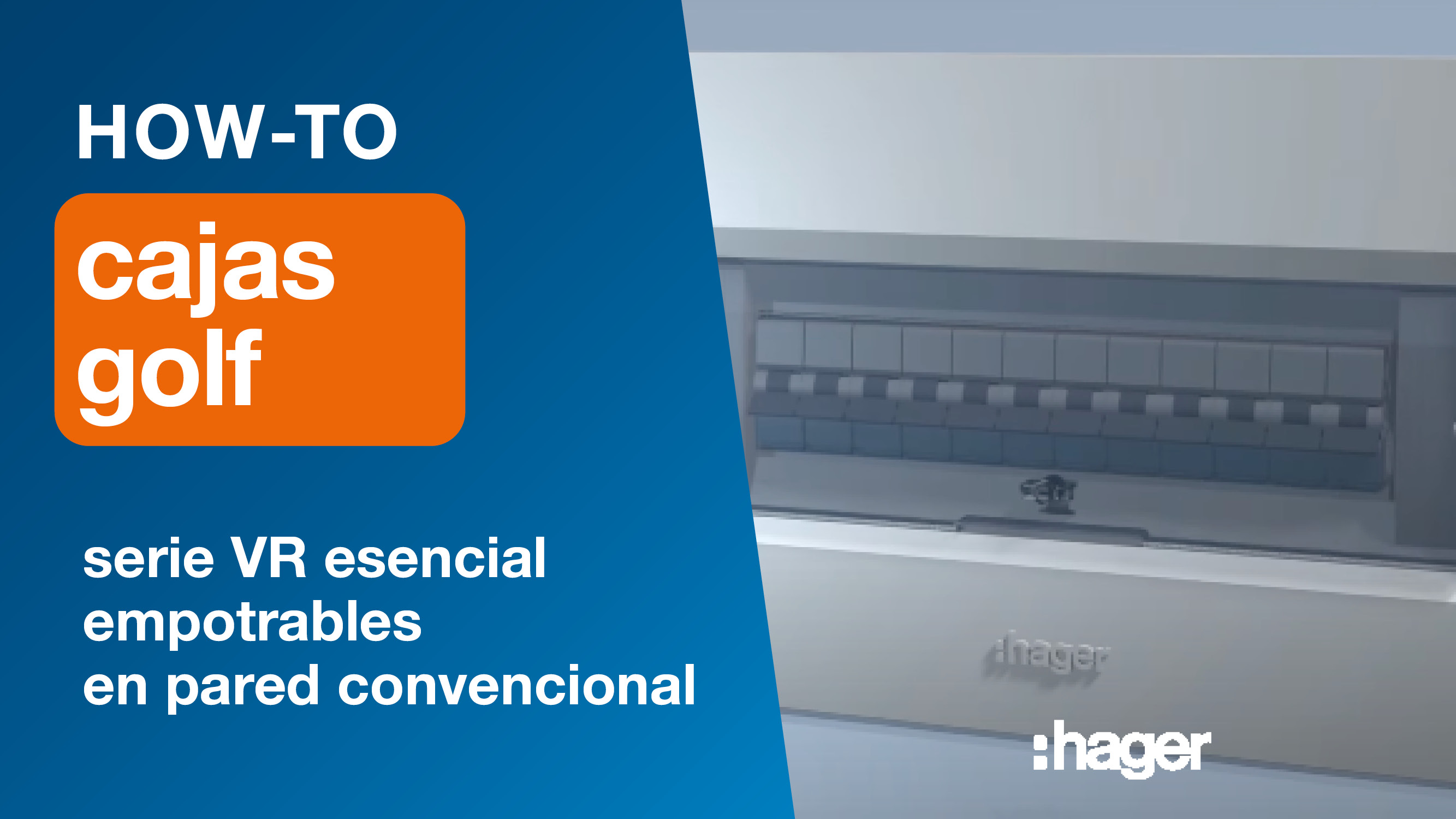 VR112NE - Caja de empotrar, serie golf VR, 12 mód