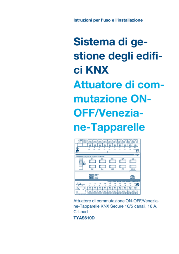 Immagine Manuale it-IT, it-CH 2025-02-21 | Hager Italia
