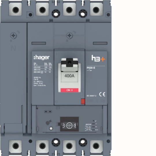 HEW401NR - Disjuntor P630 Energy 4P-4D 400A 70kA