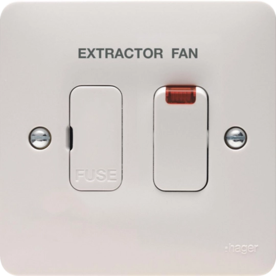 WMSSU83N/EF - 13A FCU Switched with LED Indicator Marked EXTRACT FAN