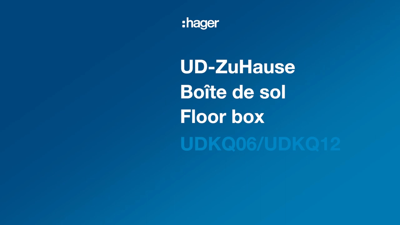 UDKQ06E15FLF6 - Bodendose Hager Q06 LE 3kN 200×205×15mm rostfreier Stahl 6×FLF