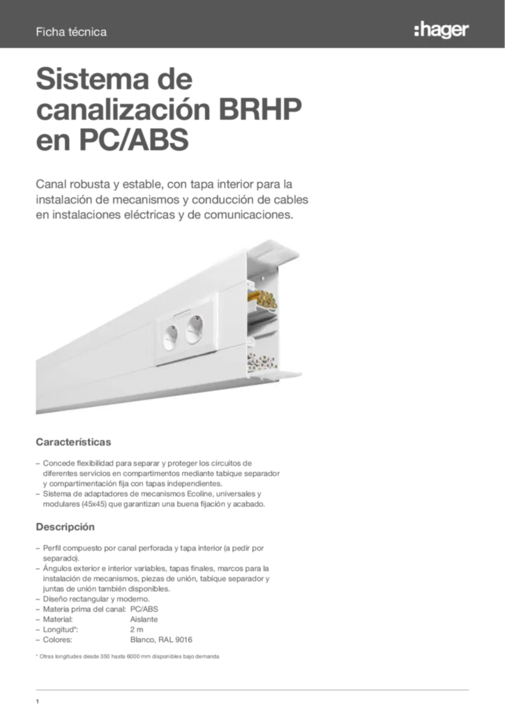 Imagen ES_FICHA TÉCNICA - Sistema de canalización BRHP en PC-ABS | Hager España