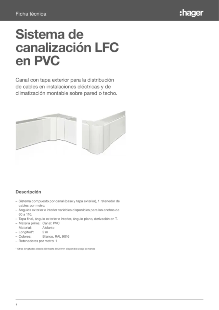 Imagen ES_FICHA TÉCNICA - Sistema de canalización LFC en PVC | Hager España