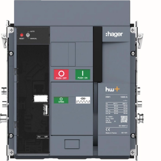 HW1E310DE - Interruttore aperto ACB HW1 66kA 1000A 3P estraibile per sentinel Energy