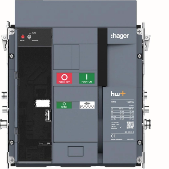HW1M310DE - ACB HW1 55kA 1000A 3P Wyłącznik wysuwny do wyzwalacza sentinel Energy